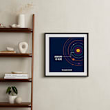 "You are Here" - Personalized Art Print in Midnight by Robin L. Andrews - In a Room