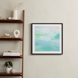 "Hideaway Beach" - Art Print in Cornflower by Artsy Canvas Girl Designs - In a Room