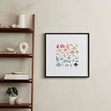 "Tropical Fish" - Art Print in Coral by Emilie Simpson - In a Room