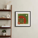 "Dinger 2 Diamond in the Rough" - Art Print in Clay by Kamala Nahas - In a Room