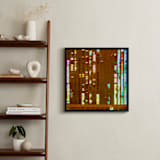 "Windows Data" - Art Print in Ruddy Brown by Jeff Preuss - In a Room