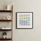 "Paper Hearts" - Personalized Art Print in Rainbow by InkDot - In a Room