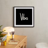 "Vibes" - Art Print in Rich Black by Erika Firm - In a Room