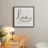 "Sweet Sophistication" - Personalized Art Print in Linen by Erin Pescetto - In a Room