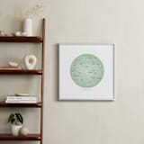 "Northern Sky" - Art Print in Mint by Jessie Steury - In a Room