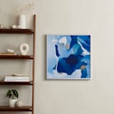 "Ocean Waves" - Art Print in Ocean blue by Art by Megan - In a Room