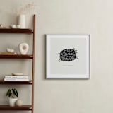 "Jumping Black Sheep" - Personalized Art Print in Cream by chocomocacino - In a Room