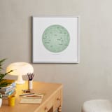 "Northern Sky" - Art Print in Mint by Jessie Steury - In a Room