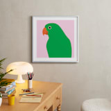 "Hey, You Looking At Me? I" - Art Print in Vibrant Tones by IGGI - In a Room
