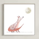 "Harvest Moon" - Art Print in Fox tail by Maja Cunningham - Framed