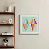 "Two Diamonds" - Art Print in Mint by melanie mikecz - In a Room