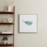 "Blushing Bird 2" - Art Print in light blue by Renee Anne Bouffard-McManus - In a Room