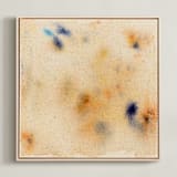 "Abstract Sunrise 1" - Art Print in Sunrise Sky Orange by Christina Flowers - Framed Canvas