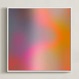 "Astral" - Art Print in Muted Purple by Parima Studio - Framed Canvas