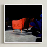 "Storefront" - Art Print in Clementine by Curtis Newkirk - Framed Canvas