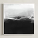 "DuskDawn" - Art Print in Black and White by Vasco - Framed Canvas