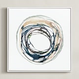 "Soma" - Art Print in Dove by Kelly Ventura - Framed Canvas