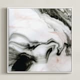 "Ethereal Marble" - Art Print in Dusted by Melanie Severin - Framed Canvas