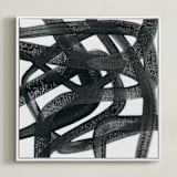 "Mining for Coal" - Art Print in Ink by Kim Colthurst Johnson - Framed Canvas
