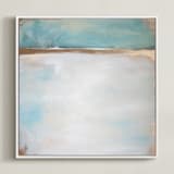 "Daydream No. 1" - Art Print in Sand by Julia Contacessi - Framed Canvas