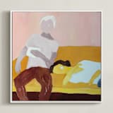 "Sunday" - Art Print in Sorbet by Mary Ketch - Framed Canvas