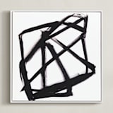 "Sable Song" - Art Print in midnight black by Juniper Briggs - Framed Canvas