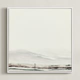 "Fitz" - Art Print in Creamy white by Mande Calhoun - Framed Canvas