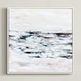 "Faded Fury Diptych II" - Art Print in Blush by Nicoletta Savod - Framed Canvas