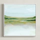 "Through It All" - Art Print in Olive by Nicole Walsh - Framed Canvas