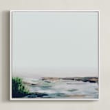 "Ace" - Art Print in Sea Grey by Mande Calhoun - Framed Canvas