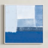 "Exhale" - Art Print in White by Studio Shines - Framed Canvas