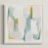 "Delicacy" - Art Print in White by Nicoletta Savod - Framed Canvas
