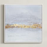 "New Horizons" - Art Print in White by Nicole Walsh - Framed Canvas
