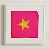 "Taking Shape Bright 1" - Art Print in Star Power by Kamala Nahas - Framed Canvas