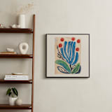 "Magical Plants N.1" - Art Print in Sea Blue by Catilustre - In a Room