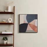 "Pinwheel Flowers II" - Art Print in Terracota Blush by Jaqui Falkenheim - In a Room