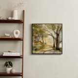 "Dreamy Olive Trees" - Art Print in Olive Green by Bethany Hackmann - In a Room