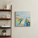 "Barefoot Blue-Jean Day" - Art Print in Marsh by Julie Chi - In a Room