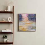 "Dusk Glow" - Art Print in Sunset Orange by Jacquelyn Sloane Siklos - In a Room