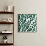 "Leafy Bowers" - Art Print in Emerald Green by Natalie Ryan - In a Room