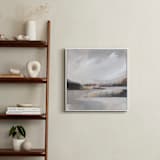 "Misty Beaches ll" - Art Print in Misty grey by AlisonJerry - In a Room