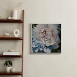 "Shadow Blues 2" - Art Print in Cool Blues by Mandy Trimble Leonard - In a Room