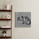 "Don't Worry, Be Happy III" - Art Print in Black and White by Annie Seaton - In a Room