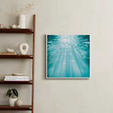 "Ocean Sunlight" - Art Print in Calypso Blue by Paula Pecevich - In a Room