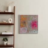 "Sherbet Garden" - Art Print in Sherbet Orange by Nicole Simms - In a Room