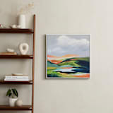 "Hidden Spring" - Art Print in Slate Blue by Mya Bessette - In a Room