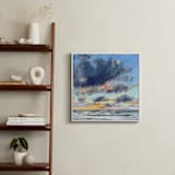 "Rolling Through" - Art Print in Sky Blue by Kelly Johnston - In a Room