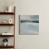 "Sage Beach" - Art Print in Sage Grey by AlisonJerry - In a Room