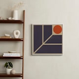 "Dawn" - Art Print in Eggplant by Yohaku Oshima - In a Room