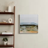 "Hudson (Triptych) II" - Art Print in Mountain Blue by Mande Calhoun - In a Room